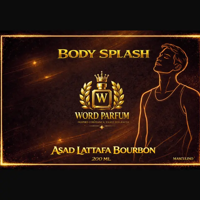 Body Splash Masculino — Asad Lattafa Bourbon